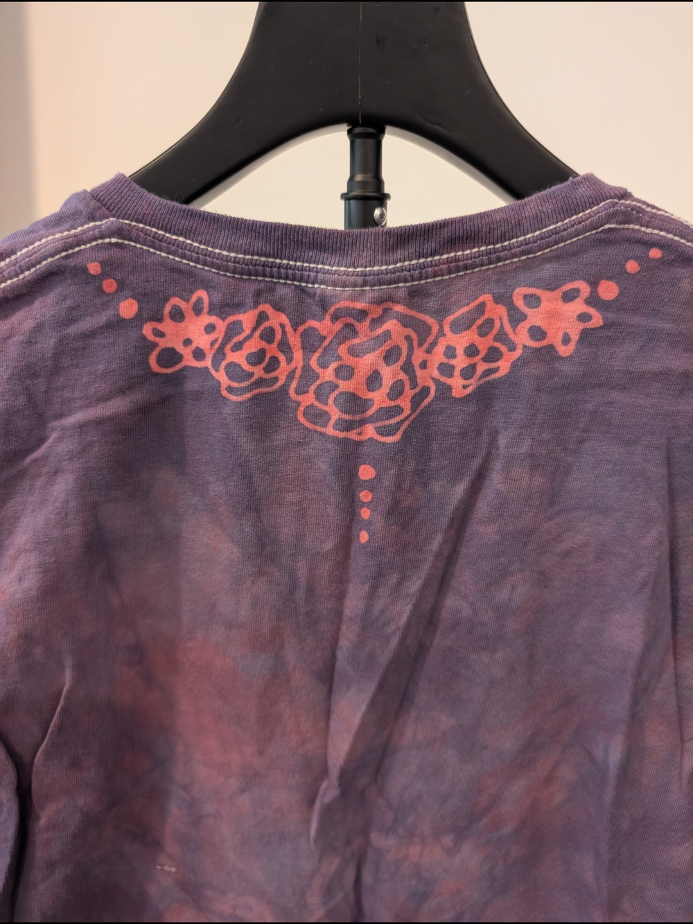 Tie Dye Hand Painted Batik Grateful Dead Short-Sleeve Women's Tee Hippie Medium - Picture 6 of 12
